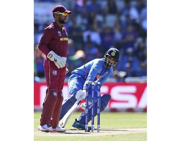 India's K.L. Rahul takes a run during the Cricket World Cup match India's K.L. Rahul takes a run during the Cricket World Cup match