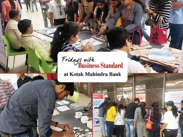 Business Standard conducted an activity at Kotak Mahindra Bank activity at Kotak Mahindra