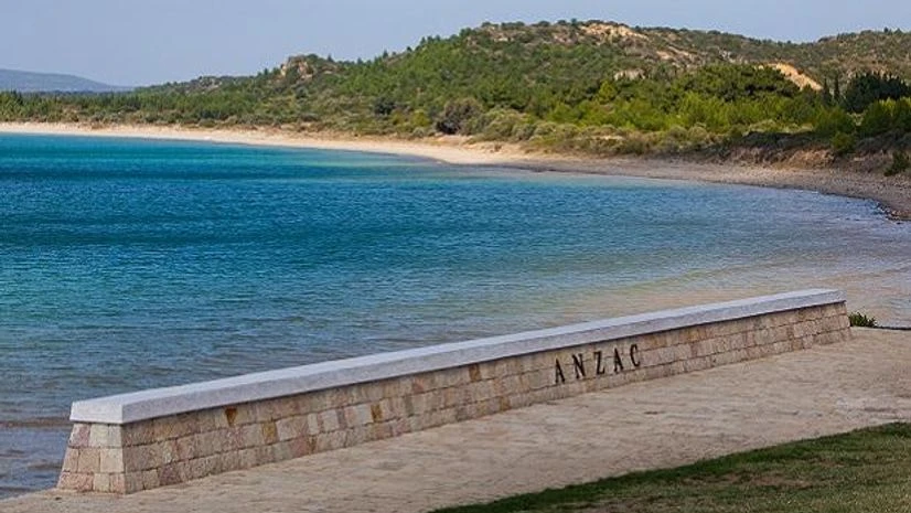The point at which the Anzac forces landed on the morning of April 25, 1915 The point at which the Anzac forces landed on the morning of April 25, 1915