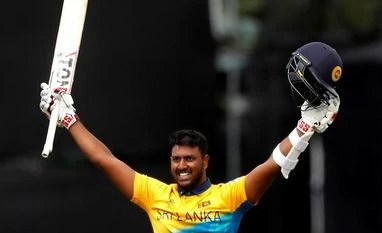 In pictures: Sri Lanka and West Indies clash in Cricket World Cup Avishka Fernando after his maiden ODI century