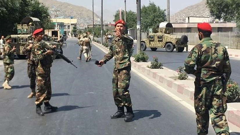 Afghan security forces arrive at the site of an explosion in Kabul Afghan security forces arrive at the site of an explosion in Kabul