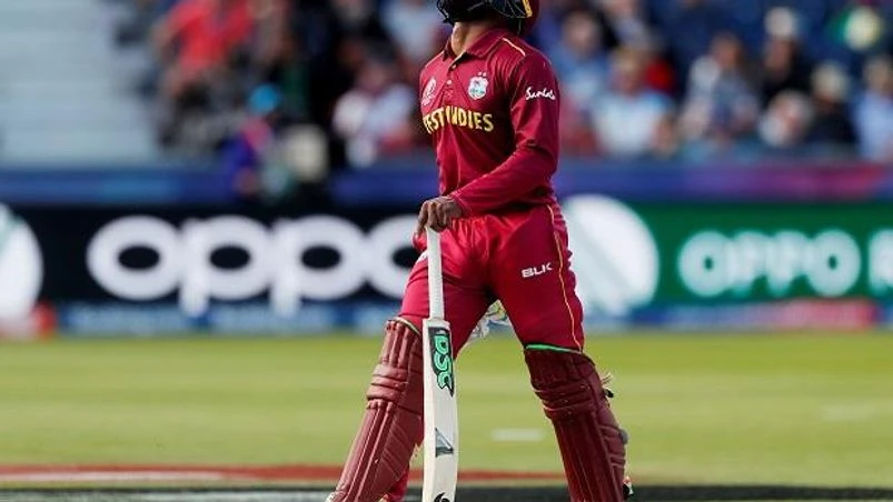 Fabian Allen leaves the field after being runout against Sri Lanka Fabian Allen leaves the field after being runout against Sri Lanka