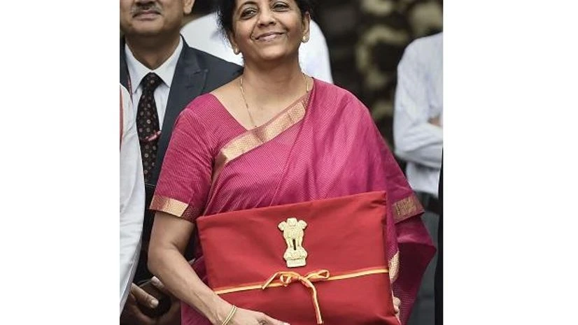 Finance Minister Nirmala Sitharaman outside the North Block ahead of the presentation of Union Budget 2019-20 at Parliament, in New Delhi Finance Minister Nirmala Sitharaman outside the North Block ahead of the presentation of Union Budget 2019-20 at Parliament, in New Delhi