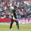 New Zealand's Martin Guptill leaves the field after being dismissed by India's Jasprit Bumrah