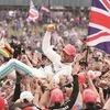 Lewis Hamilton after winning the British Grand Prix