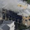 Smoke billows from a three-story building of Kyoto Animation in a fire in Kyoto | Photo: AP/PTI