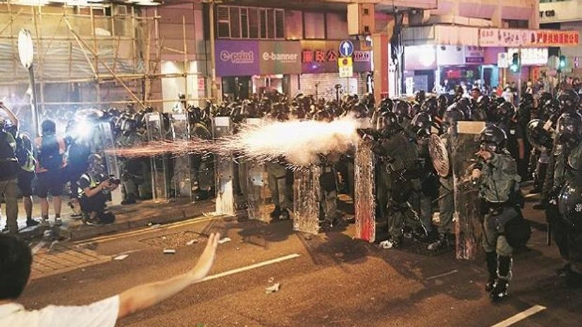 During Hong Kong protests During Hong Kong protests
