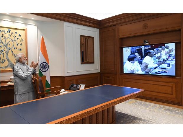 PM Narendra Modi congratulates Isro on succesful launch of Chandrayaan 2 | Photo: ANI PM Narendra Modi congratulates Isro on succesful launch of Chandrayaan 2 | Photo: ANI