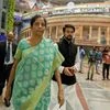 Finance Minister Nirmala Sitharaman and MoS for Finance Anurag Thakur leave after attending 'Income Tax Day' function, in New Delhi