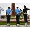 Tri-services personnel pay homage at National War Memorial on the occasion of Kargil Diwas, in New Delhi