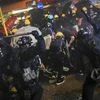 Hong Kong: Policemen use batons charge on protesters during a protest in Hong Kong, Sunday, July 28, 2019. (AP/PTI)