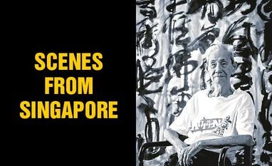 Lim Tze Peng's calligraphic scenes from Singapore on show in Mumbai weekend