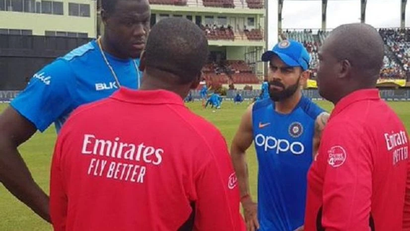 Virat Kohli, Carlos Brathwaite, India vs West Indies Virat Kohli, Carlos Brathwaite, India vs West Indies