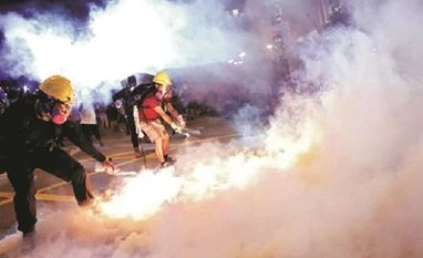 Hong Kong protests enter 10th weekend, police fire tear gas to quell unrest Hong kong
