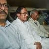 CBI) officials arrest Congress leader P Chidambaram from his Jor Bagh residence in New Delhi on Wednesday | Photo: PTI