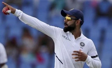 Ind vs WI 1st Test: Rahane, Kohli put India in driving seat on day 3 India vs west indies, Virat Kohli during the first test
