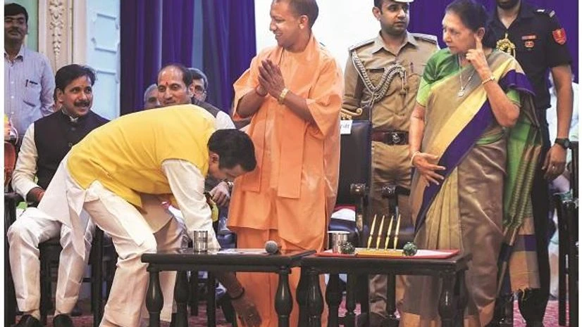 The cabinet expansion was a signal of Yogi Adityanath stamping his authority both on government and the party. Most new ministers are considered close to him Photo: PTI Yogi Adityanath