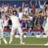 Ben Stokes celebrates victory on day four of the third Ashes cricket Test match against Australia at Headingley, Leeds