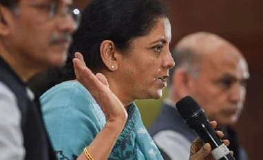 No plans to revise fiscal deficit target or cut spending now: Sitharaman Finance Minister Nirmala Sitharaman addresses a press conference, in Chennai, Sunday, Sept 1, 2019. (PTI Photo/R Senthil Kumar)