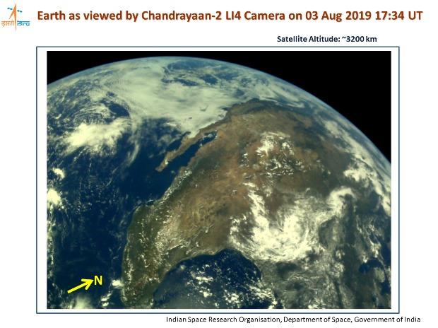 August 14, 2019 - Chandrayaan-2 leaves earth's orbit August 14, 2019 - Chandrayaan-2 leaves earth's orbit