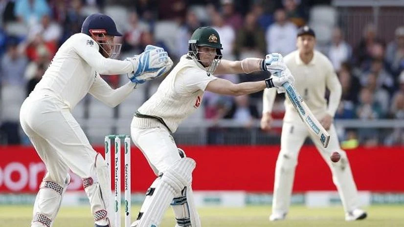 Australia's Steve Smith bats during day four of the fourth Ashes Test cricket match between England and Australia at Old Trafford in Manchester. File photo: AP | PTI Australia's Steve Smith bats during day four of the fourth Ashes Test cricket match between England and Australia at Old Trafford in Manchester. File photo: AP | PTI