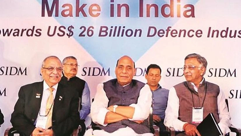 Defence Minister Rajnath Singh at the Society of Indian Defence Manufacturers Annual Session 2019 in New Delhi, on Tuesday photo:pti Defence Minister Rajnath Singh at the Society of Indian Defence Manufacturers Annual Session 2019 in New Delhi, on Tuesday photo:pti