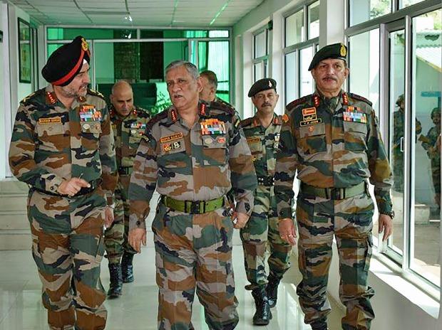 Army Chief General Bipin Rawat interacts with Finance Commission Chairman NK Singh and other members, at Fire & Fury Corps HQ, at Leh Army Chief General Bipin Rawat interacts with Finance Commission Chairman NK Singh and other members, at Fire & Fury Corps HQ, at Leh