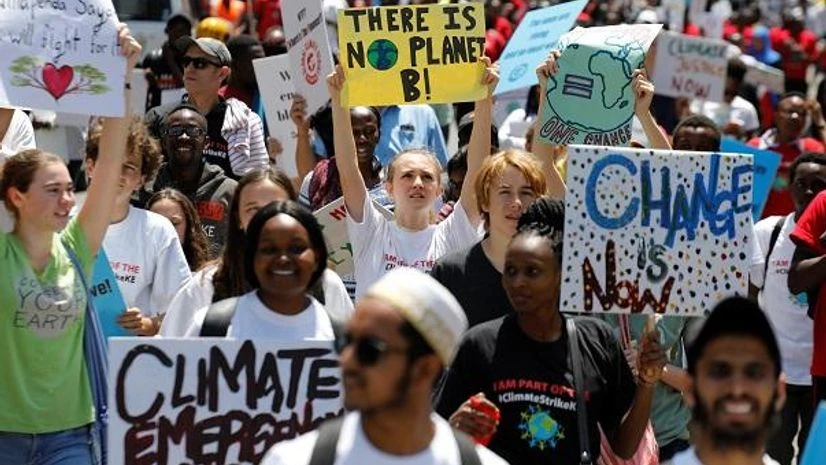 In Canberra and Kabul, Cape Town and Berlin, and across the globe, hundreds of thousands of people took the streets Friday to demand that leaders tackle climate change in the run-up to a U.N. summit. AP/PTI In Canberra and Kabul, Cape Town and Berlin, and across the globe, hundreds of thousands of people took the streets Friday to demand that leaders tackle climate change in the run-up to a U.N. summit. AP/PTI