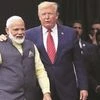 Modi with Trump during the ' Howdy Modi' event