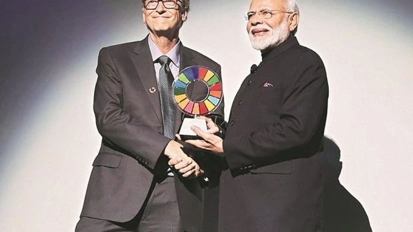 Modi, Bill Gates Modi, Bill Gates