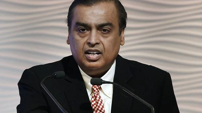 Reliance Industries Chairman Mukesh Ambani at the 40th AGM of the company in Mumbai. (Photo: PTI) Reliance Industries Chairman Mukesh Ambani at the 40th AGM of the company in Mumbai. (Photo: PTI)