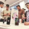 People trying iPhone 11, iPhone 11 Pro at Max Aptronix Apple store in Mumbai. (Photo: Kamlesh Pednekar)