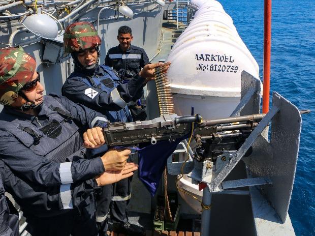 The Defence Minister has first-hand experience of the Western Fleet's fire power, and even fired a machine gun The Defence Minister has first-hand experience of the Western Fleet's fire power, and even fired a machine gun