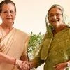 Sonia Gandhi and Bangladesh PM Sheikh Hasina