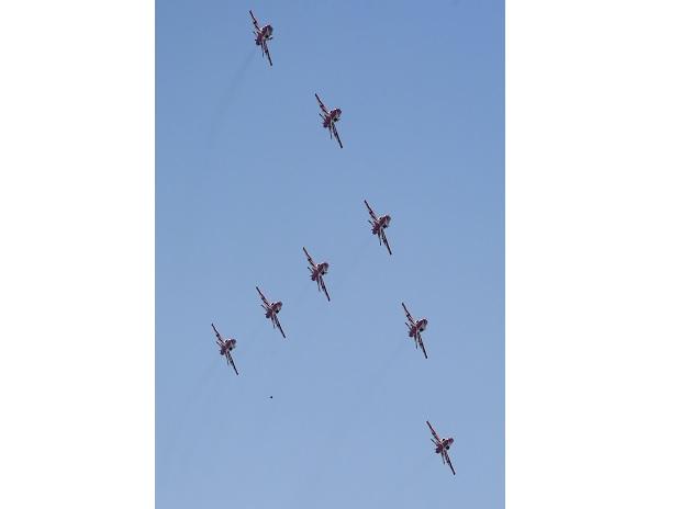 Surya Kiran jets in action Surya Kiran jets in action