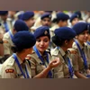 New Delhi: Indian Police Service (IPS) 2018 batch probationers attend a meeting with Union Home Minister Amit Shah (unseen) at Maharashtra Sadan, in New Delhi, Monday, Oct. 7, 2019. (PTI Photo/Shahbaz Khan)(