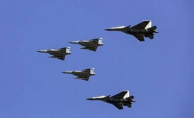 IAF chief Bhadauria to fly sortie in HAL's 'Made in India' HTT-40 aircraft Ghaziabad: Indian Air Force officers, who participated in Balakot airstrike, fly 3 Mirage 2000 aircrafts and 2 Su-30 MKI fighter planes in ‘Avenger formation’, during the 87th Indian Air Force Day Parade, at Hindon airbase, in Ghaziabad, Tuesday, Oct
