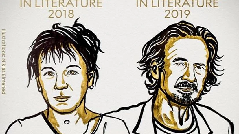 The Nobel Prize in Literature for 2018 is awarded to the Polish author Olga Tokarczuk. The Nobel Prize in Literature for 2019 is awarded to the Austrian author Peter Handke. The Nobel Prize in Literature for 2018 is awarded to the Polish author Olga Tokarczuk. The Nobel Prize in Literature for 2019 is awarded to the Austrian author Peter Handke.