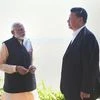 Mamallapuram: Prime Minister Narendra Modi with Chinese President Xi Jinping, at Fisherman's Cove in Kovalam near Mamallapuram , Saturday, Oct. 12, 2019. (Twitter/PTI Photo)(
