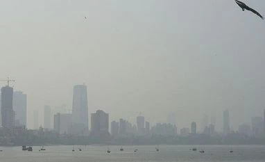 Rising sea level puts Mumbai at risk of being submerged by 2050: Study Mumbai: Smog engulfs the atmosphere in Mumbai, Saturday, Oct. 12, 2019. (PTI Photo/Shashank Parade)(
