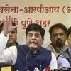 Pune: Union Minister Piyush Goyal addresses a press conference in Pune, Friday, Oct. 18, 2019. (PTI Photo)(