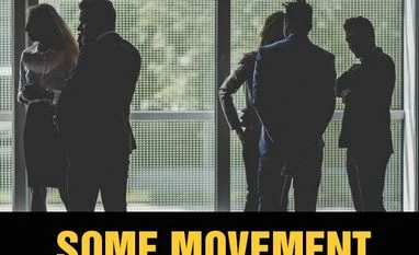 What has changed a year after #MeToo in India enabled women to speak up? office, discussion, meeting