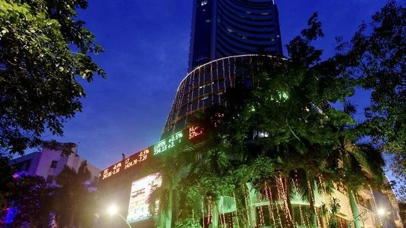 BSE, Sensex, stock market BSE building during the Diwali 'muhurat' trading session for Diwali at BSE in Mumbai on Sunday, Oct,27,2019