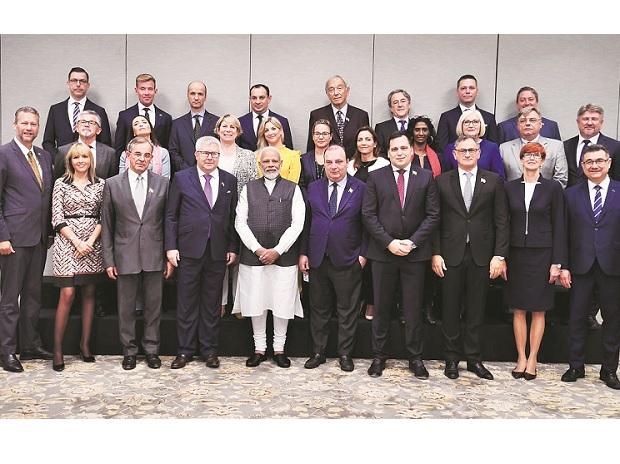 Prime Minister Narendra Modi with EU delegation Prime Minister Narendra Modi with EU delegation