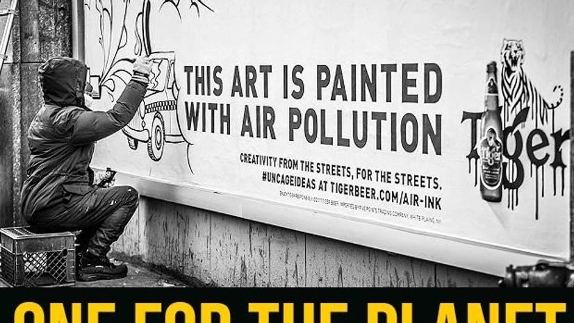 A mural in New York, courtesy Graviky Labs’ Air Ink A mural in New York, courtesy Graviky Labs’ Air Ink