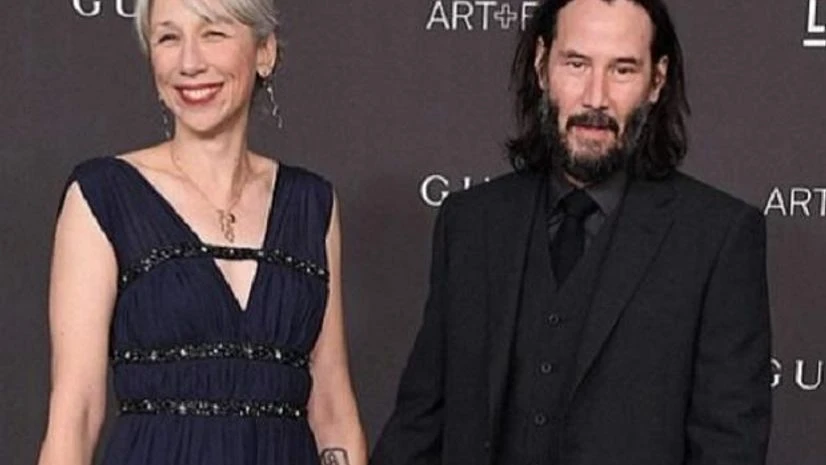 Keanu Reeves with his rumoured girlfriend, visual artist Alexandra Grant Keanu Reeves with his rumoured girlfriend, visual artist Alexandra Grant