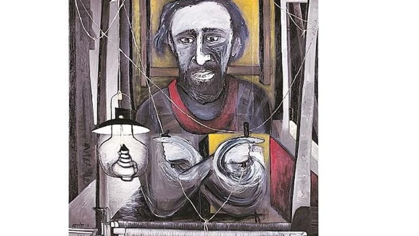 Weaver from Kalahandi, 2019 by Manu Parekh Weaver from Kalahandi, 2019 by Manu Parekh