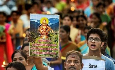 Sabarimala once more Sabarimala. Photo: PTI