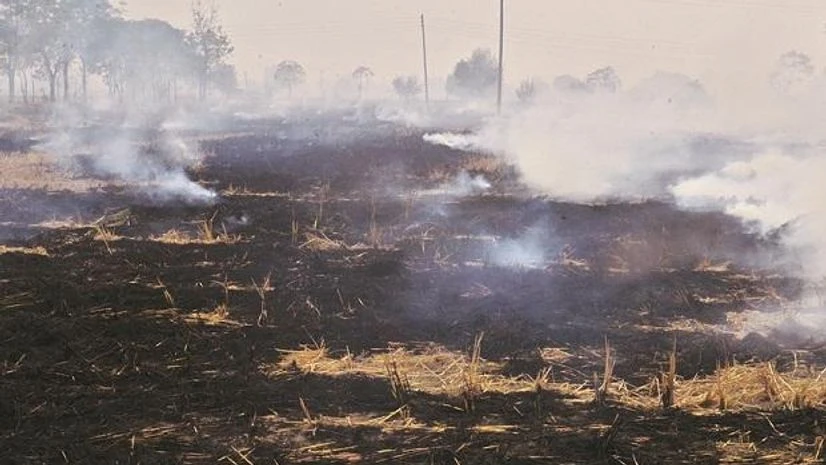 Stubble burning Stubble burning