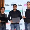(L-R) Amit Doshi, CMO, Rahul Agarwal, CEO and MD and Ashish Sikka, Director SMB, Lenovo India at the launch of ThinkBook series dedicated to SMBs